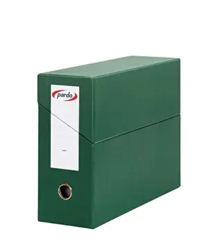 Pardo Pasta de Arquivo Horizontal 80mm Verde