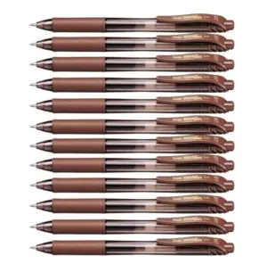 Pentel Roller Energel Castanho 0.7mm Linha Fina