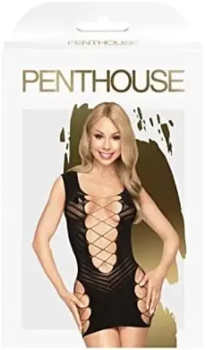 Penthouse Flame On The Rock Mini Vestido XL Abertura