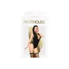 Penthouse Hotter Than Hell Teddy GG Opaco Recortes Sensuais Meias Incluídas