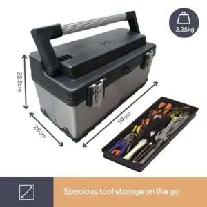 Perel Mala de Ferramentas em Inox 590x280x255mm