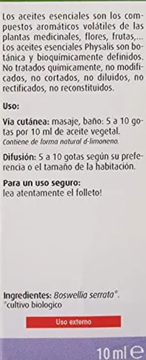 Physalis Óleo Essencial Incenso 10ml