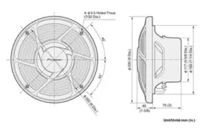 Pioneer TS-MR2040 200W Altifalante 20cm 2 Vias