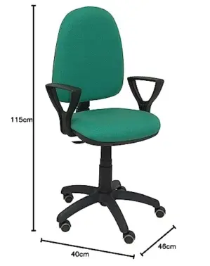 Piqueras y Crespo Ayna Cadeira de Escritório Verde Ajuste Ergonômico