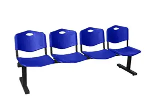 Piqueras y Crespo Bancada Bem Servida Assento em PVC Azul