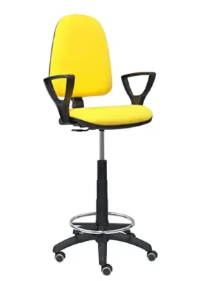 Piqueras y Crespo Banquinho Ergonômico Amarelo Ajuste Ergonômico