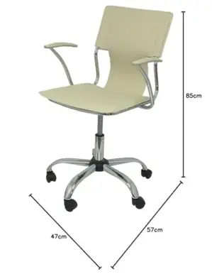 Piqueras y Crespo Bogarra Cadeira Operativa Creme Ajuste Ergonômico