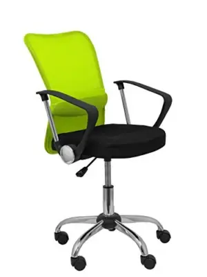 Piqueras y Crespo Cadeira de Criança Verde Malha Assento Preto Ajuste Ergonômico