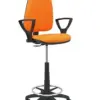 Piqueras y Crespo Cadeira de Escritório Laranja com Braços Regulável