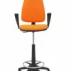 Piqueras y Crespo Cadeira de Escritório Laranja com Braços Regulável