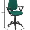 Piqueras y Crespo Cadeira de Escritório Operativa Verde Escuro