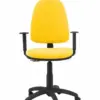 Piqueras y Crespo Cadeira Operativa Amarelo Regulável