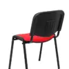 Piqueras y Crespo Cadeiras Empilháveis Estrutura Preta Assento Vermelho