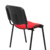Piqueras y Crespo Cadeiras Empilháveis Estrutura Preta Assento Vermelho