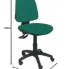 Piqueras y Crespo Elche S Cadeira de Escritório Verde