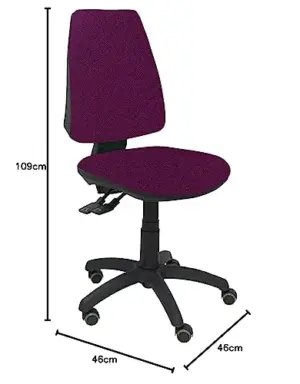 Piqueras y Crespo Elche S Cadeira Operativa Roxo Regulação Ergonômica