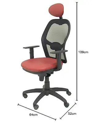 Piqueras y Crespo Jorquera Cadeira de Escritório Maroon Sem Ajuste Ergonômico