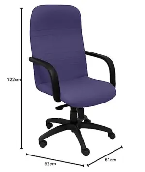 Piqueras y Crespo Letur Cadeira Executiva Azul Claro