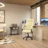 Piqueras y Crespo Madrid Cadeira de Escritório Creme Ajuste Ergonômico