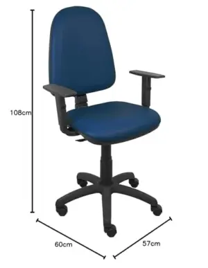 Piqueras y Crespo P200B10 Cadeira de Escritório Azul Marinho