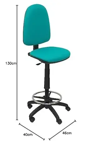 Piqueras y Crespo PYC Cadeira de Escritório Verde Claro Ajuste Ergonômico