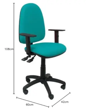 Piqueras y Crespo Tribaldos Cadeira de Escritório Turquoise Ajuste Ergonômico