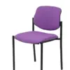 Piqueras y Crespo Villalgordo Bali Cadeira de Visitante Estrutura Preta Lilás