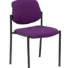 Piqueras y Crespo Villalgordo Bali Cadeira de Visitante Estrutura Preta Tecido Roxo