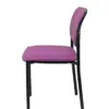 Piqueras y Crespo Villalgordo Cadeira de Visitante Estrutura Preta Tecido Roxo