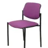Piqueras y Crespo Villalgordo Cadeira de Visitante Estrutura Preta Tecido Roxo