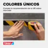 Tesa Fita de Marca amarela/preta PVC resistente