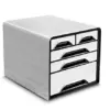 Cep Classificador de Secretária 5 Gavetas Branco/preto 360x288x270 mm