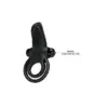 Pretty Love Anel Peniano Vibratório Duplo Preto