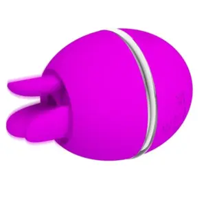 Pretty Love Gemini Vibrador de Silicone Redondo Roxo