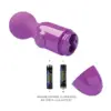 Pretty Love Mini wand Vibrador parede 2 pilhas AAA roxo