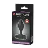 Pretty Love Plug Anal Preto 10 Vibrações