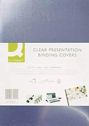 Q-Connect Capa Encadernação PVC 200mic A4 100 Unidades