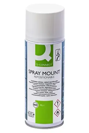 Q-Connect Cola Spray KF01071 400ml Transparente Reposicionável