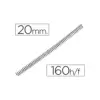 Q-Connect Espiral Metálica 20mm 160 Folhas Caixa com 100 unidades