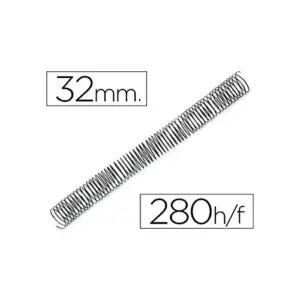 Q-Connect Espiral Metálica 32mm 280 folhas Caixa com 50 unidades
