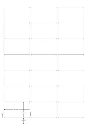 Q-Connect Etiquetas Adesivas 100 Fls DIN A4 63,5×38,1mm