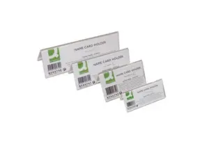 Q-Connect Identificador de Mesa Metacrilato 95x42mm Transparente