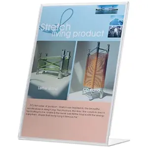 Q-Connect KF04177 Expositor de Mesa A4 em L 213x300mm Metacrilato Transparente