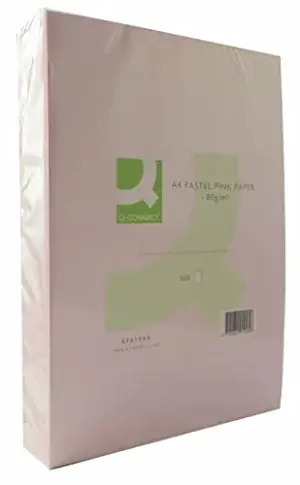 Q-Connect Papel Rosa A4 80g 500 Fls