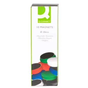Q-Connect Pioneses 10 un. Magnéticos 2cm Azul
