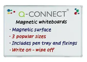Q-Connect Quadro Branco Magnético 90x60cm Alumínio