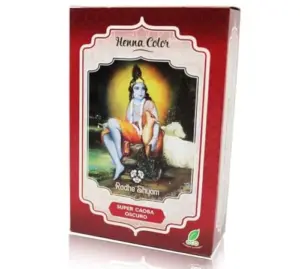 Radhe Shyam Coloração Henna Mogno Escuro 100g