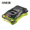Ryobi Carregador RC18-150 Quick Charger compatível com baterias RYOBI 18V ONE+
