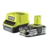 Ryobi Carregador RC18120-125 Bateria Lithium+ 2,5Ah para ferramentas de 18V