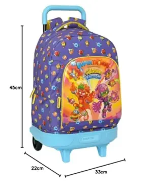 Safta Superthings Guardians of Kazoom Mochila com Rodas Grande 33x45x22cm